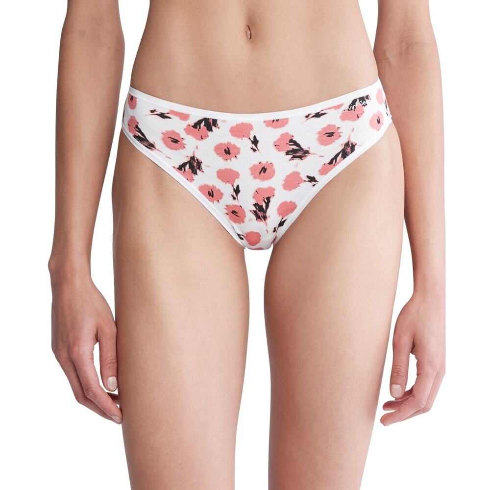 Calvin Klein Cotton Form Thong Underwear White Size M 1049